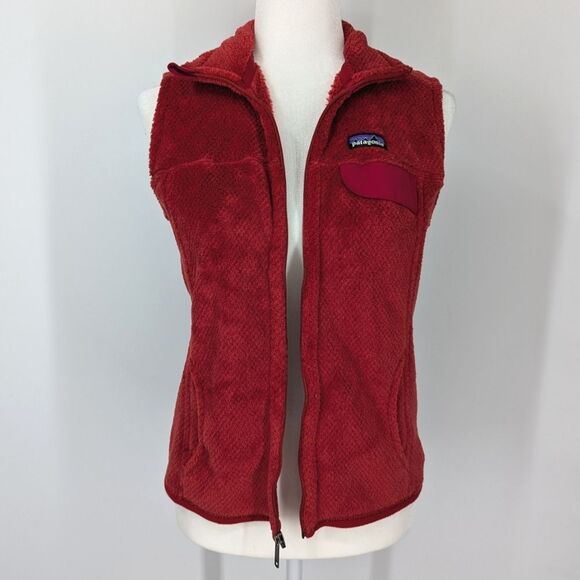 Patagonia Women's Re-Tool Vest Cochineal Polartec Zip-Up Thermal Pro Small - Picture 5 of 9